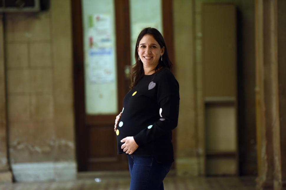 PLENA. Sara Alperovich, la hija del senador, en Casa de Gobierno, embarazada de mellizos. la gaceta / foto de Analía Jaramillo