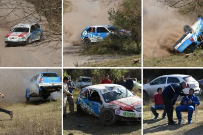 Vuelco y gran susto en el Rally Tucumano