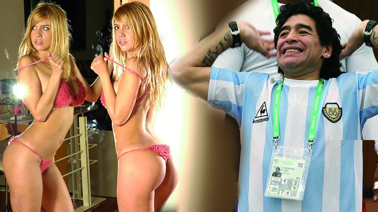 Wanda Nara y Diego Maradona