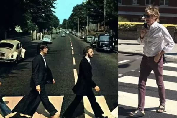 A 49 años de la mítica foto, Paul McCartney recreó la portada de Abbey Road