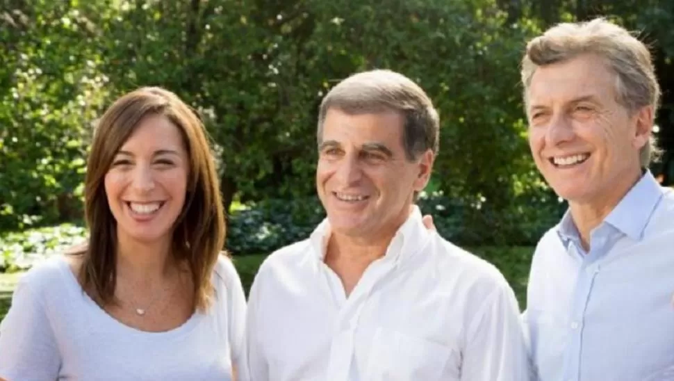 EX ALIADO. Marasco (centro) negó aportes a la gobernadora Vidal y a Macri. infonews.com
