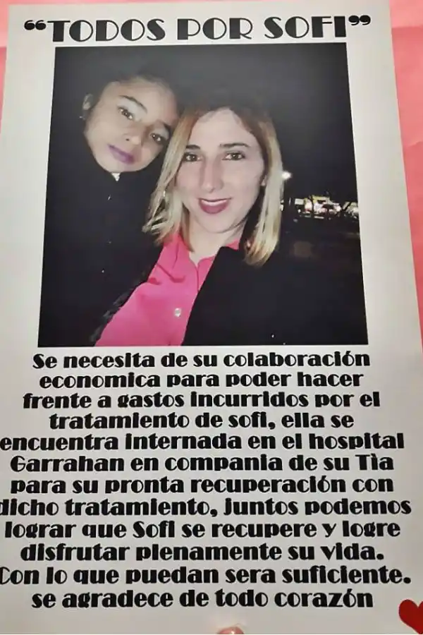 Pusieron urnas donde se puede ayudar a la niña que recibió el riñón de su mamá