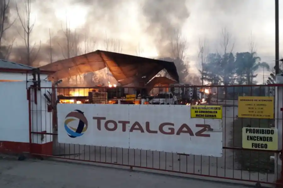 EXPLOSIÓN. Este es el depósito donde ocurrieron los estallidos. 