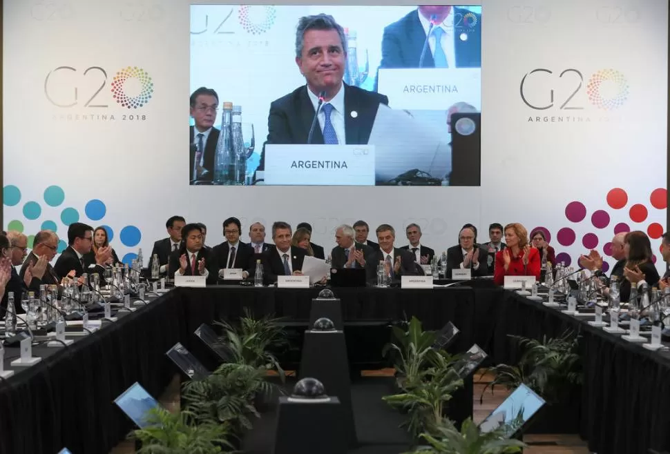 BIENVENIDA. El anfitrión, Luis Miguel Etchevehere se encargó de dar el inicio a las deliberaciones de los ministros de Agricultura de los países que componen el Grupo de los 20. g20 argentina