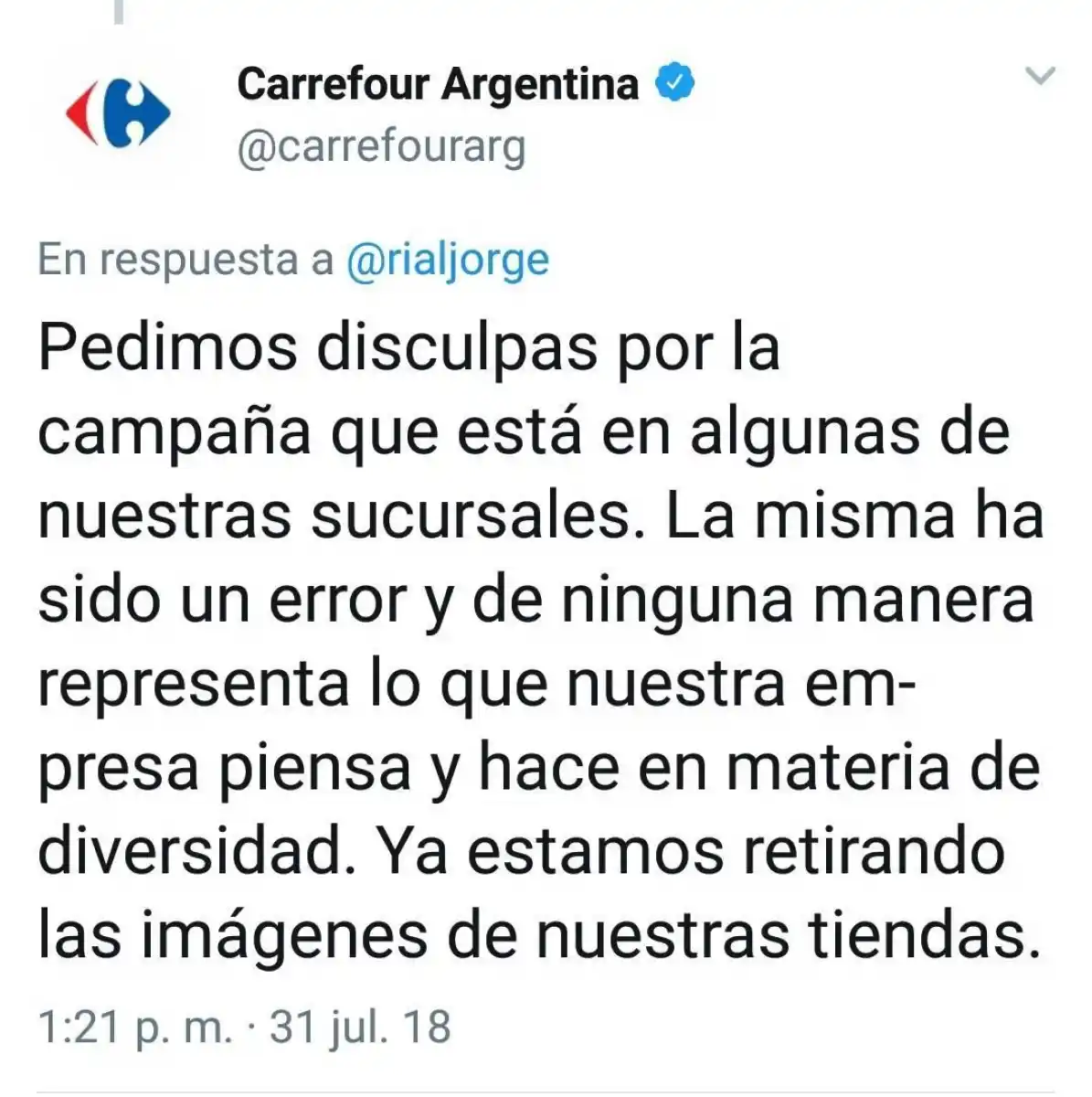 Una cadena de supermercados hizo una campaña con publicidad sexista y tuvo que pedir perdón