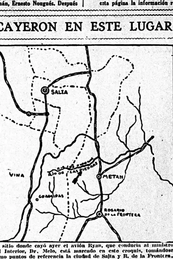 La buena suerte de funcionarios nacionales en un accidente aéreo