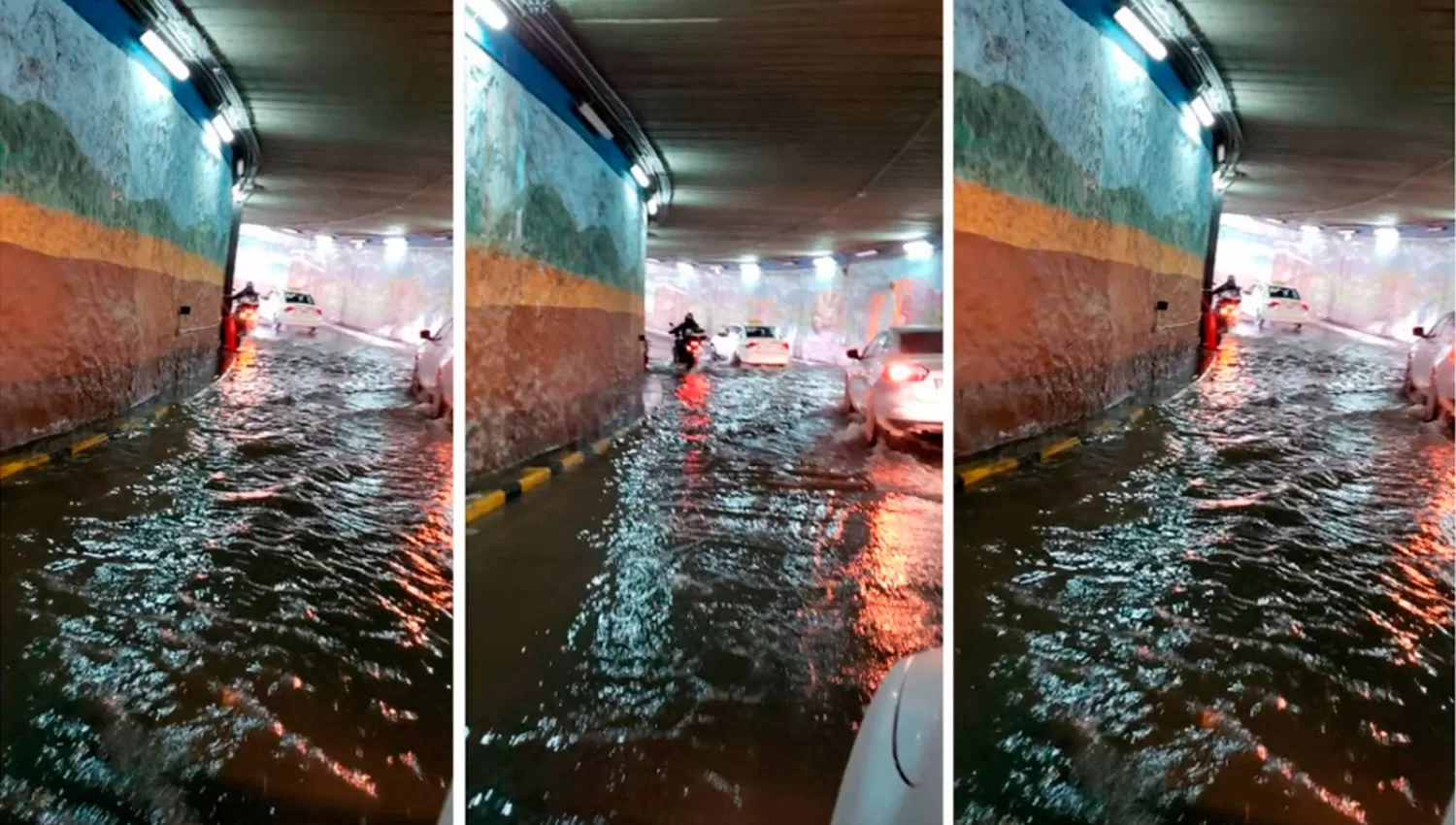 Se inundó el túnel de calle Córdoba por segunda vez en nueve días