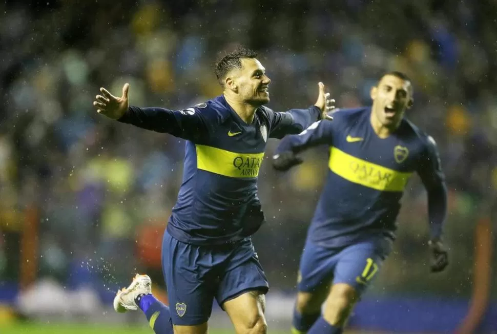 REDONDO. Así fue el debut de Zárate en La Bombonera: con gol y triunfo incluidos. twitter @BocaJrsOficial