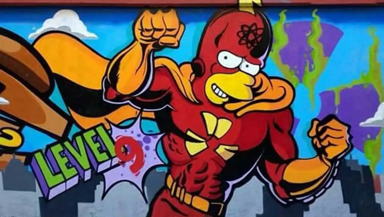 SPRAYFIELD. Los Simpsons reemplazan las paredes rayadas y gastadas del barrio.