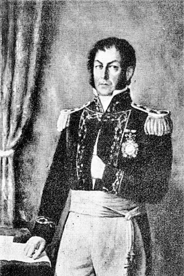 JUAN MARTÍN DE PUEYRREDÓN. El Director Supremo, que apoyó sin desmayo las campañas sanmartinianas, en un óleo de Pablo Ducrós Hicken