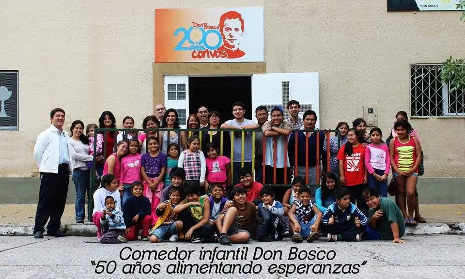 EVENTO. Niños que asisten al comedor Don Bosco