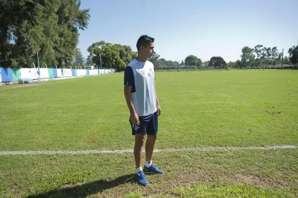 FELIZ. Álvarez volvió de Córdoba, presenció el 2-2 y ayer ya jugó un amistoso. la gaceta / foto de inés quinteros orio