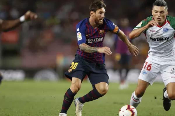 Messi logró otro doblete y Barcelona goleó al Alavés 3-0