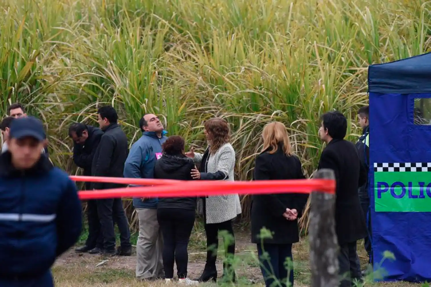 CONMOVIDO. Pedro Paz llegó al lugar junto a la fiscala Carmen Reuter.