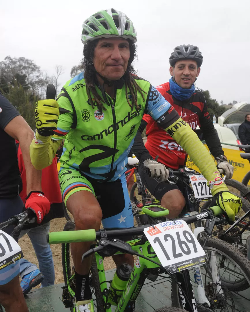 SE FUE FELIZ. “Fue un honor estar en Tucumán porque es un clásico del mountain bike en Argentina”, dijo “Tinker” Juárez. la gaceta / fotos de  Antonio Ferroni