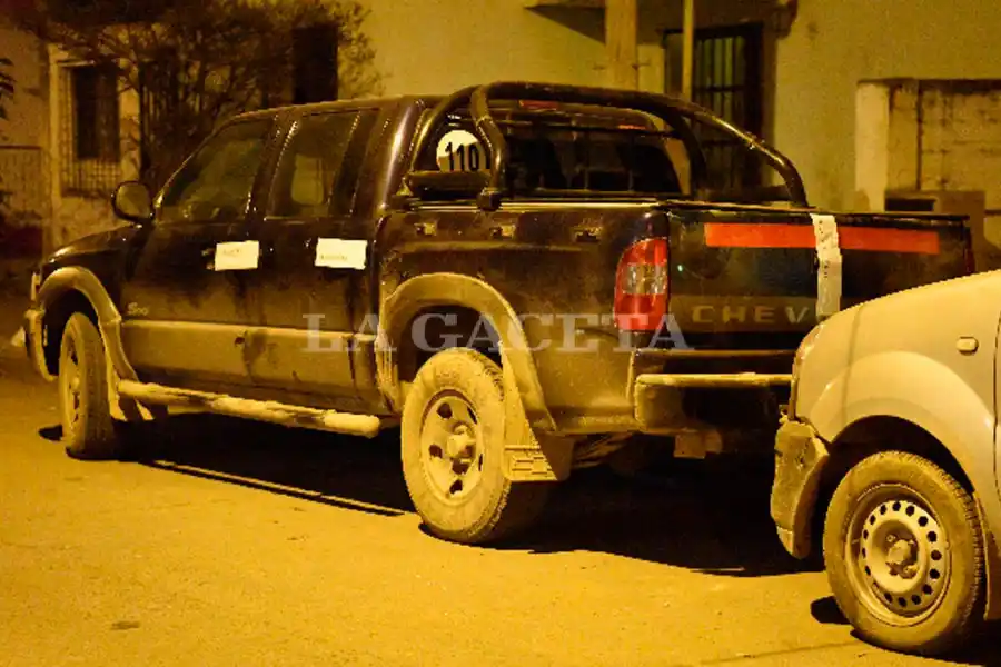 SOSPECHOSO. La camioneta secuestrada en la que se encontraron restos de sangre.