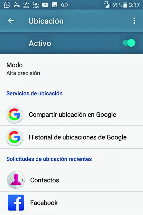 -CONFIGURACIONES. Es importante chequear de tanto en tanto la configuración de Ubicación/Localización (según el equipo) para saber qué aplicaciones están usando el servicio. Desactivá las apps que no reconozcas o que no te den confianza.-