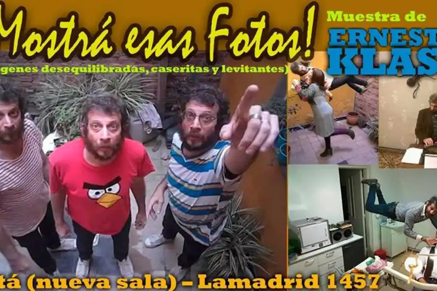 Ernesto Klass expondrá sus fotos desequilibradas, caseritas y levitantes