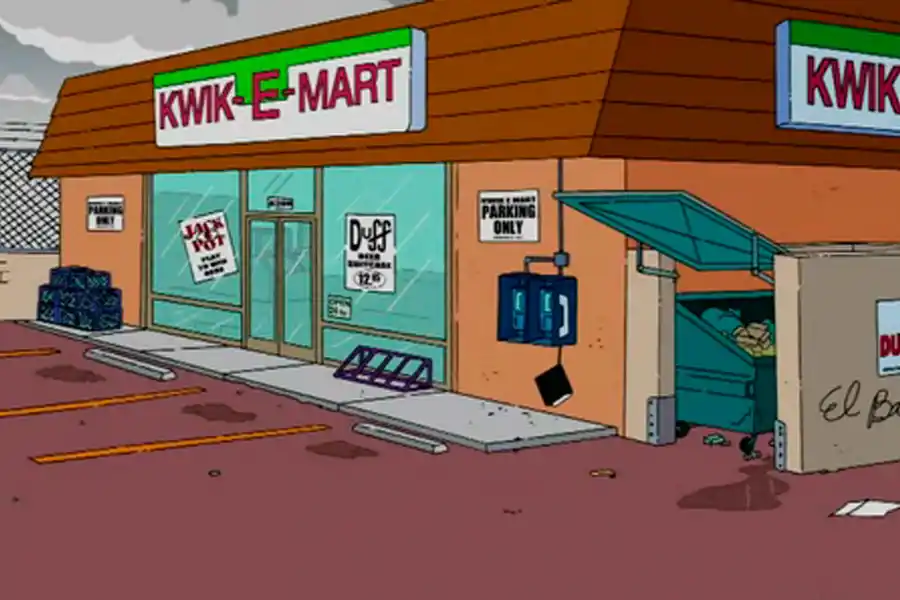 KWIK-W-MART. El negocio de Apu en la vida real.