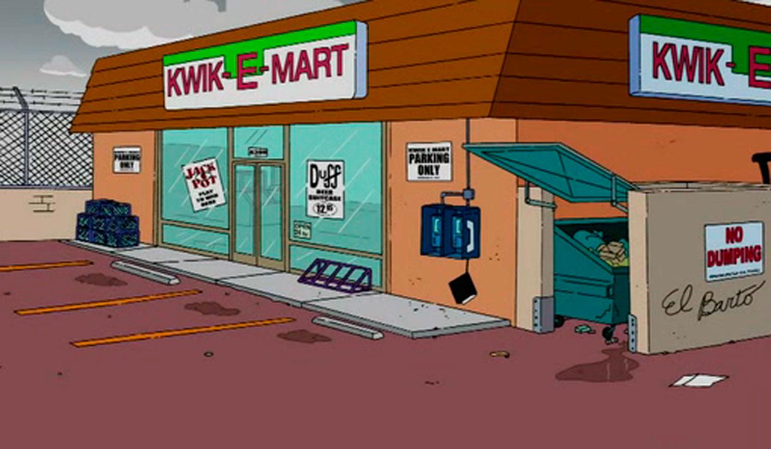 KWIK-W-MART. El negocio de Apu en la vida real.