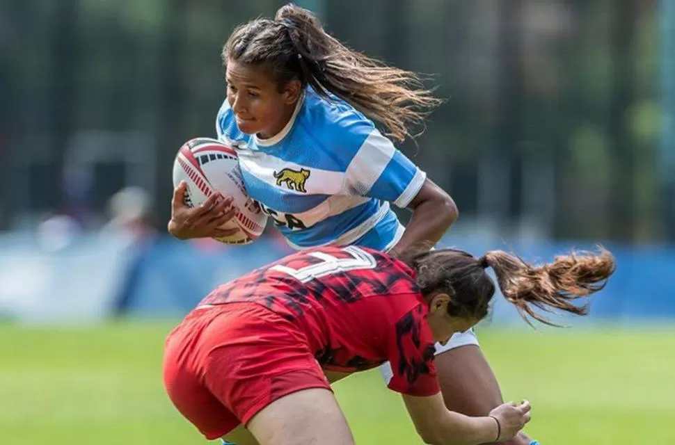 RUGBY. Agostina Ruiz Campo es jugadora de Cardenales. 