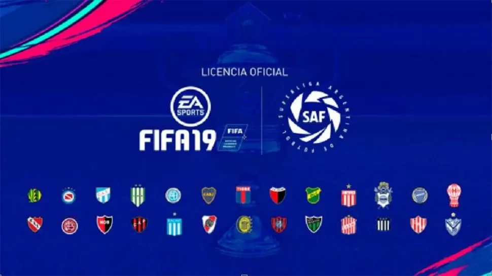 TAPA. El FIFA19 muestra los equipos de la Superliga, incluidos los tucumanos. 