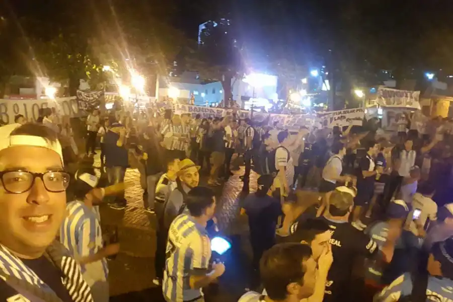 Matías Albaca compartió una selfie en el Parque Lleras.