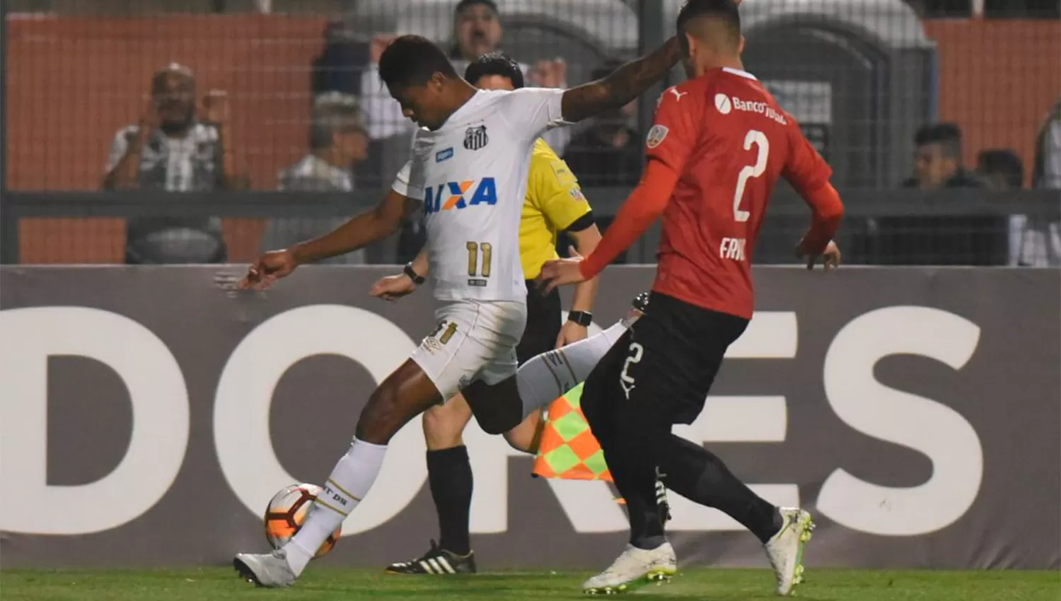 EN BRASIL. Independiente busca la clasificación ante Santos.