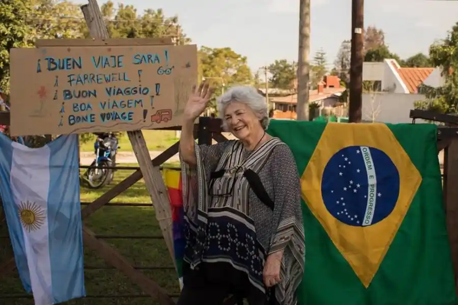 SARA VALLEJO. La tucumana que recorre América en motorhome, en una postal de sus viajes. 