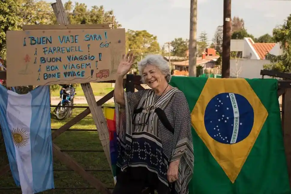 SARA VALLEJO. La tucumana que recorre América en motorhome, en una postal de sus viajes. 