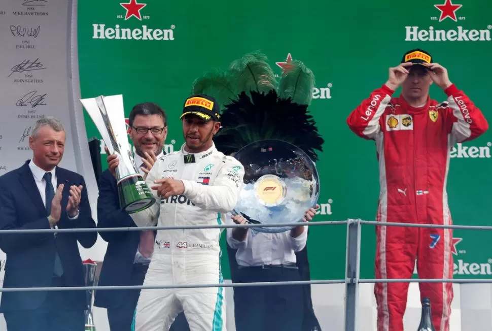 UNA MÁS. Lewis Hamilton no esperaba ganar, pero lo hizo y se perfila al título. reuters