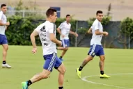 La Selección argentina se entrenó en Los Ángeles, de cara al amistoso del viernes