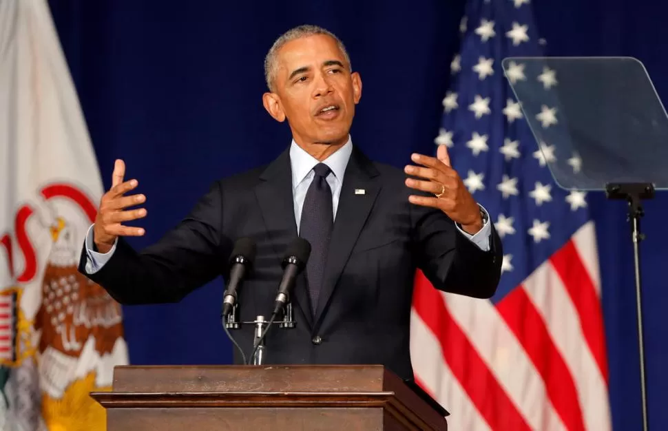 BARACK CONTRA DONALD. Obama sostuvo que la mayor amenaza para la democracia es la indiferencia. Reuters