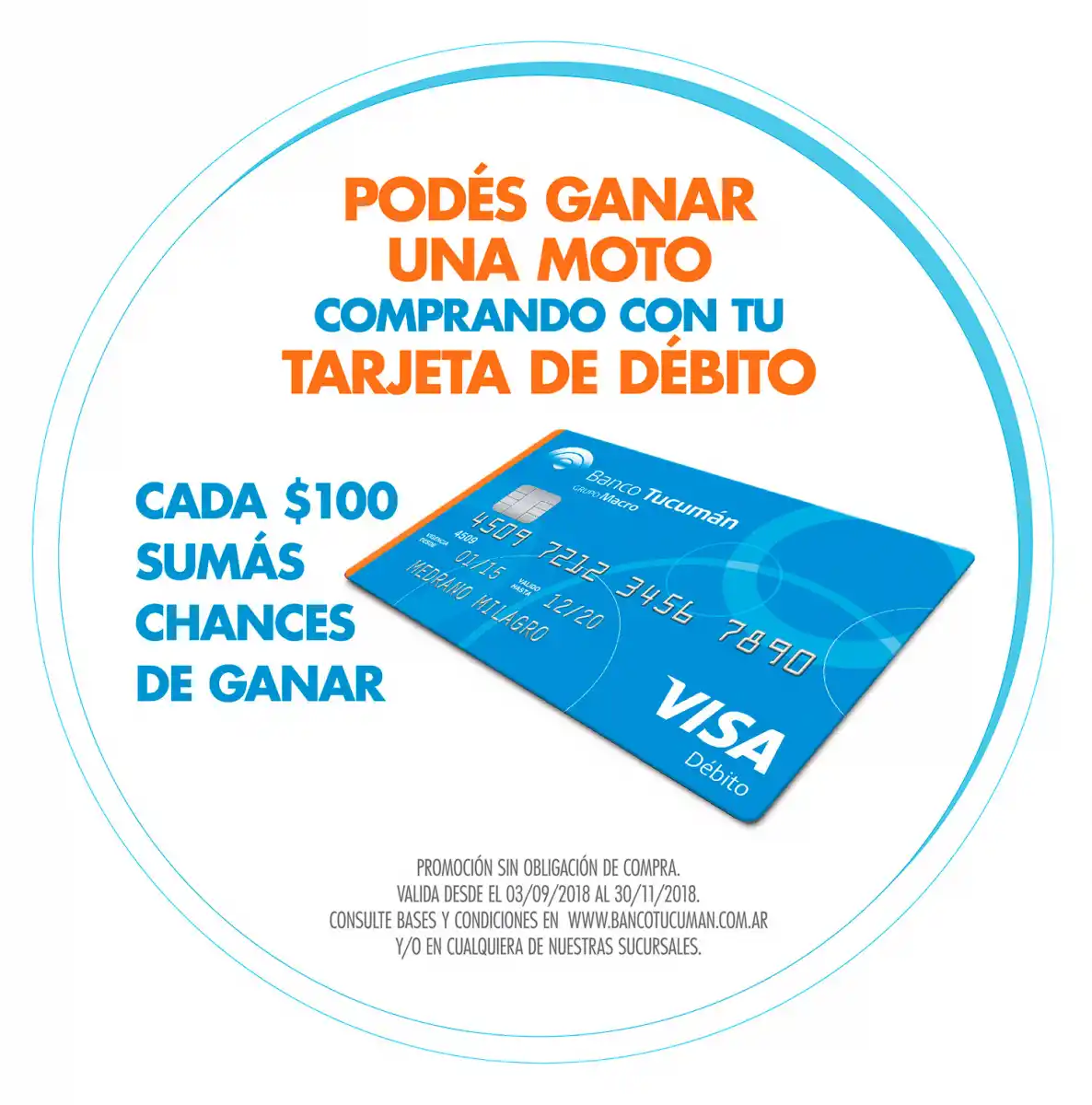 En Banco Tucumán Grupo Macro, tu tarjeta de débito vale más que el efectivo