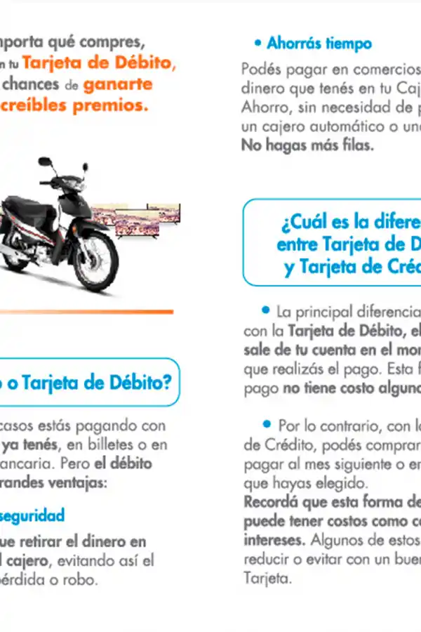 En Banco Tucumán Grupo Macro, tu tarjeta de débito vale más que el efectivo