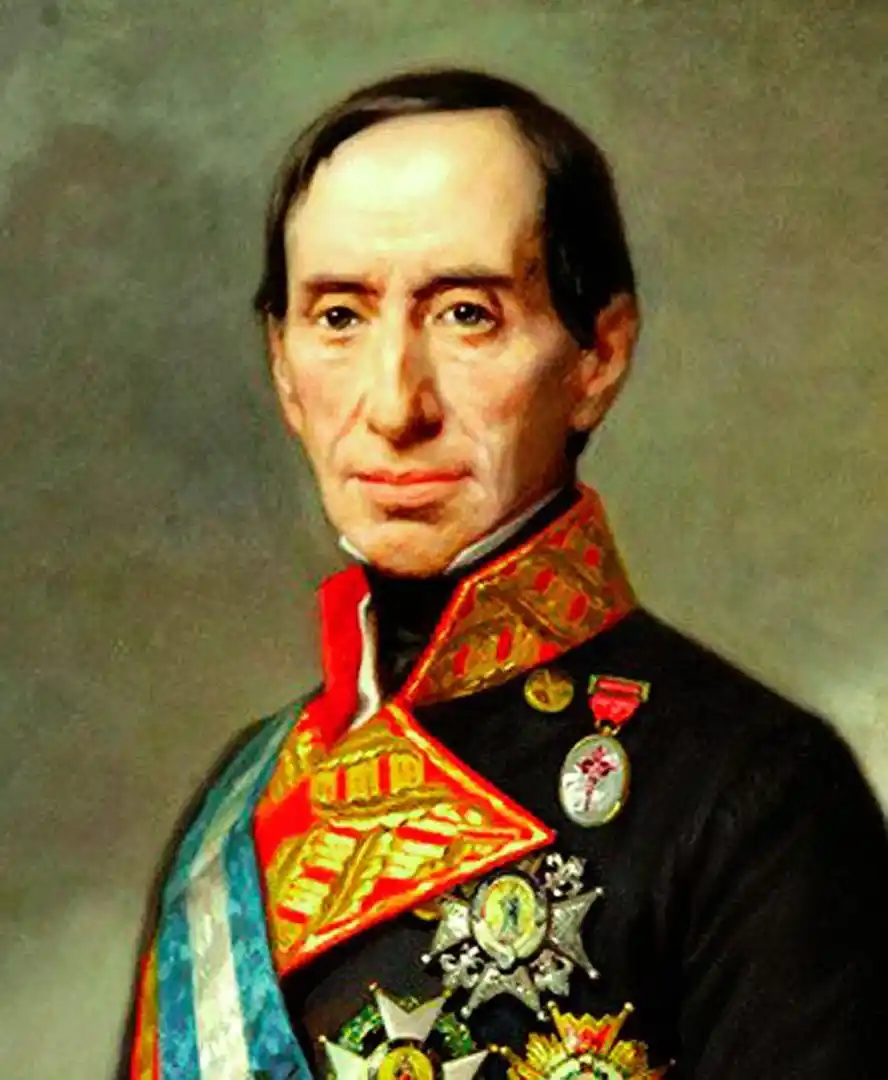 MEDALLA DE HOMENAJE. Anverso y reverso de la pieza de plata que acuñó para Goyeneche la ciudad de Potosí, en 1811.