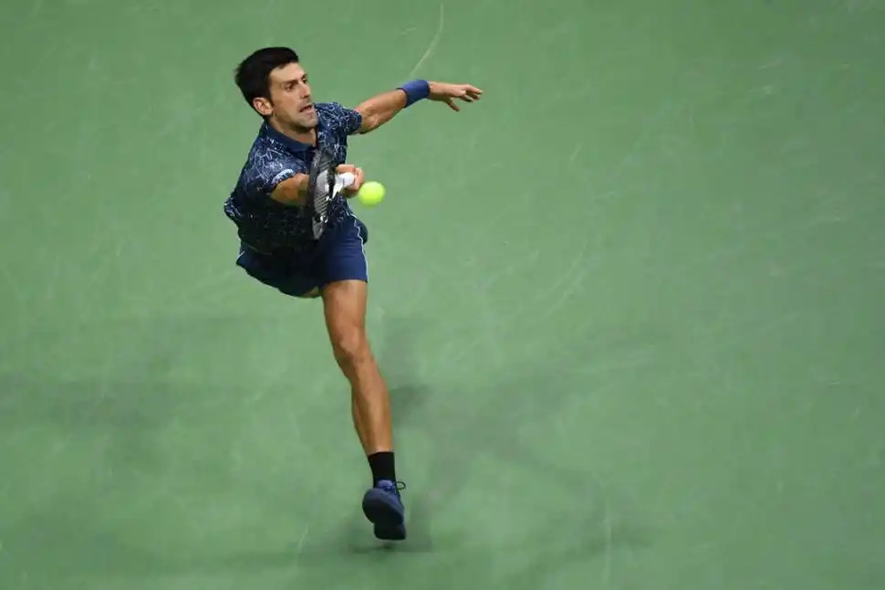 SHOW. “Delpo” y “Nole” brindaron un espectáculo de lujo en Nueva York. fotos de reuters