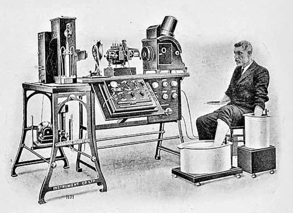 ELECTROCARDIÓGRAFO. Los primeros equipos eran como este. 