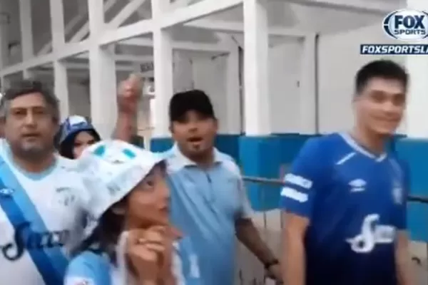 Así llegaron al estadio Monumental los hinchas de Atlético y de Gremio