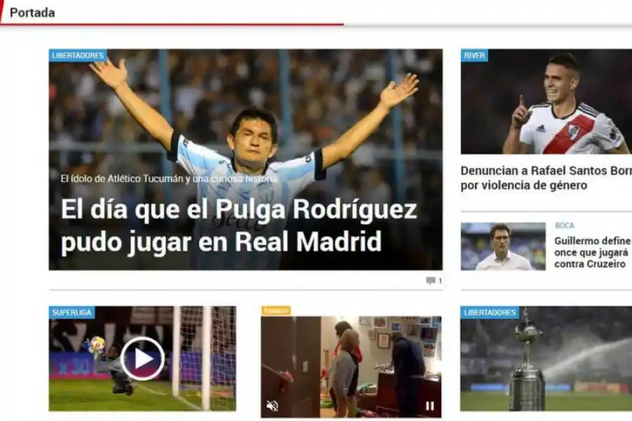 EN EL INICIO. El sitio MarcaClaro.com recordó la chance europea que tuvo “Pulga”. 