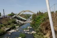 Puente caído: la empresa niega fallas y habla de vandalismo