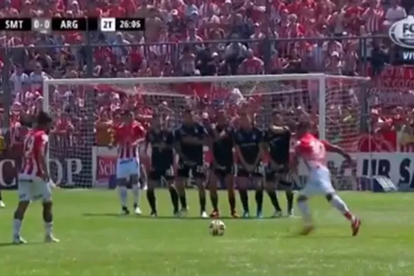 Video: insólito penal no cobrado a San Martín en La Ciudadela