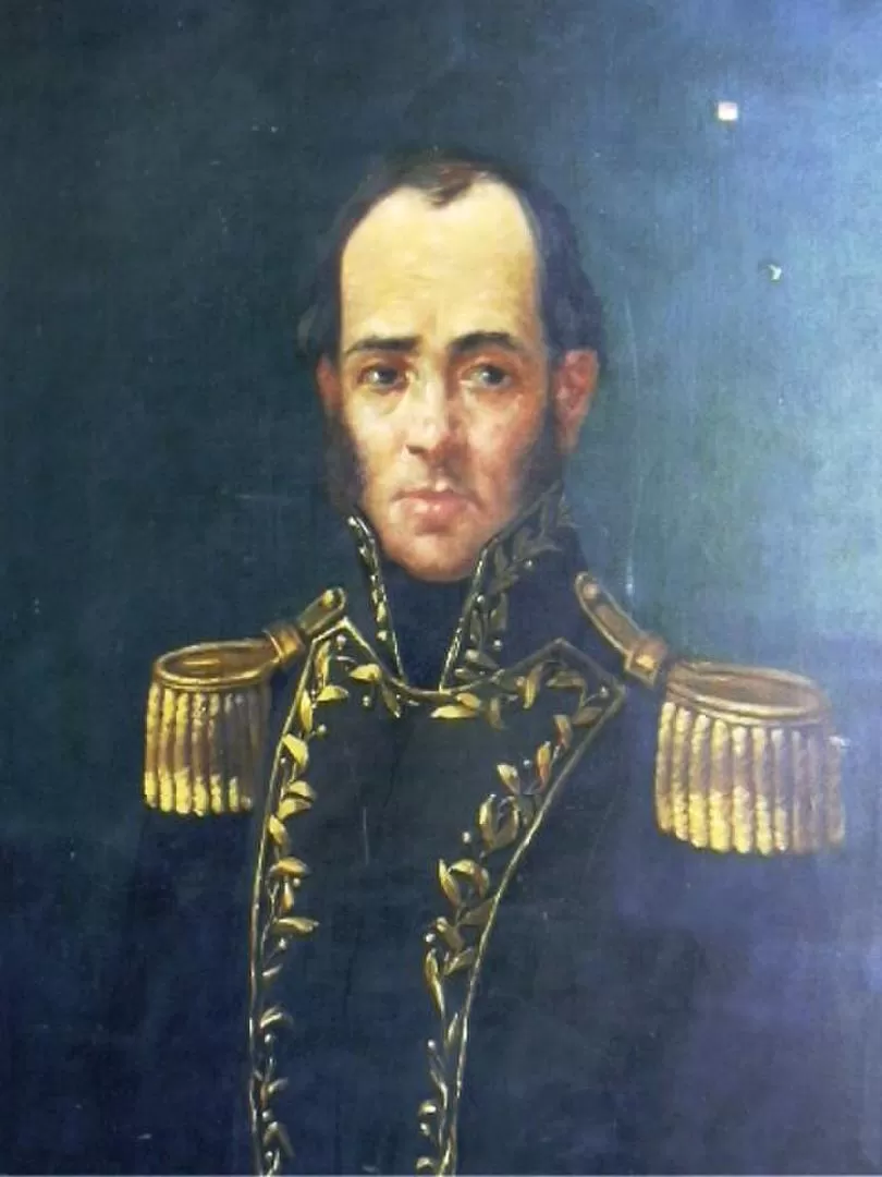 JUAN RAMÓN BALCARCE. Un óleo de Javier de Montepin, en el Museo de Luján, retrata al destacado militar que nunca se entendió con Belgrano 