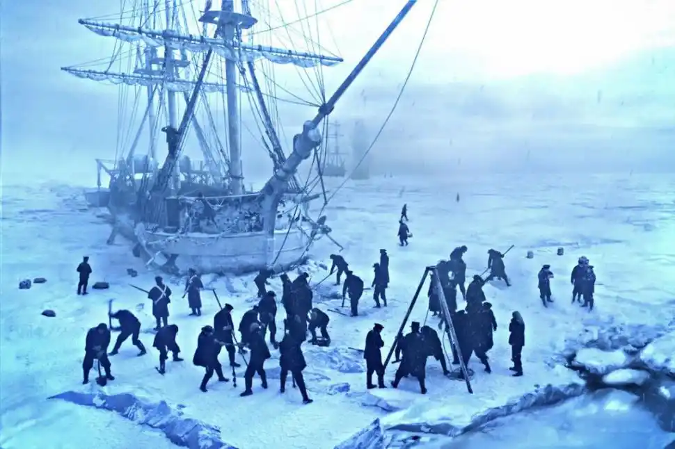 “THE TERROR”. El drama de quedar prisioneros del hielo en el Ártico.