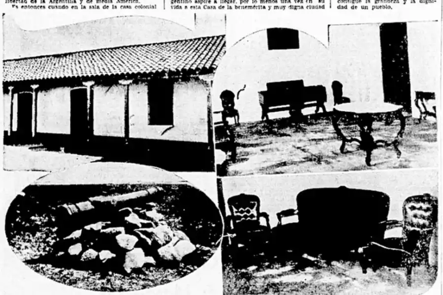 MOBILIARIO. En las reproducciones se pueden ver los muebles y elementos históricos donados por familias tucumanas para darle mayor brillo a la casa.