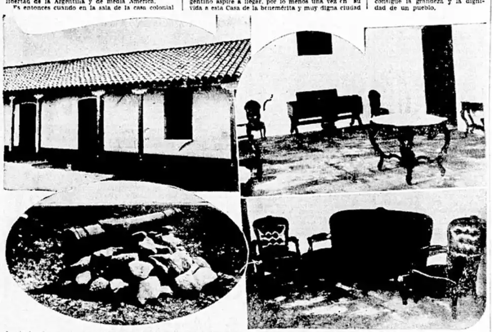 MOBILIARIO. En las reproducciones se pueden ver los muebles y elementos históricos donados por familias tucumanas para darle mayor brillo a la casa.