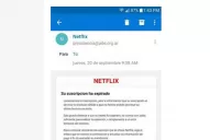 Preocupación de los usuarios de Netflix por un falso mail para robar datos bancarios