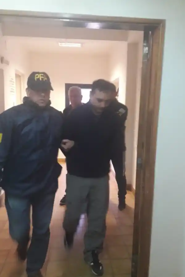 Daniel Álvarez, al momento de ser detenido.