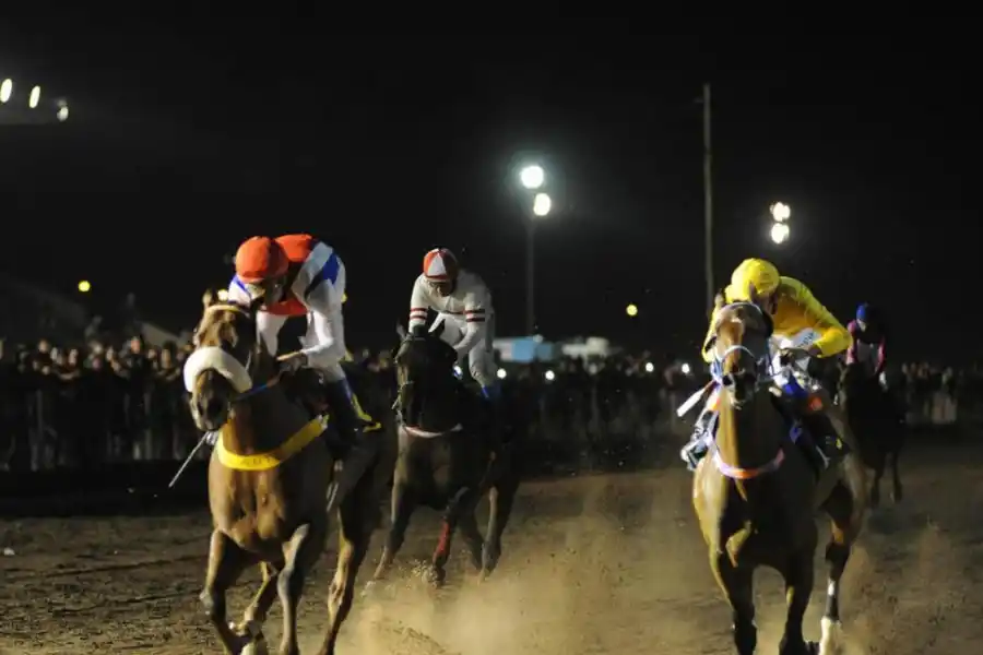 LOS PROTAGONISTAS DE LA GRAN CARRERA. Florencia Giménez, Cristian Caram, Luis Vai, Matías Basualdo, Mario Santos, Gerónimo García, Alcides Coronel, Daniel Gómez, Roberto Pinillo, Sergio Barrionuevo, Gustavo Calvente y Juan Carlos Noriega fueron los jockeys que compitieron en la edición N° 63 del Gran Premio “Batalla de Tucumán”. Finalmente, Caram fue el que festejó sobre la montura de El Vodevil. la gaceta / fotos de hector peralta