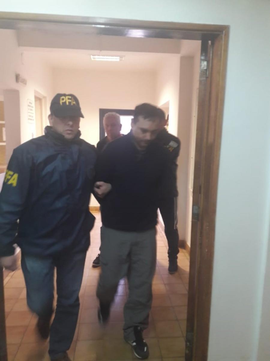 Daniel Álvarez, al momento de ser detenido.
